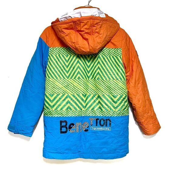 Color’s of Benetton Kids Snowboarding Ski Jacket Sz 14-16 Host Pick - Picture 2 of 8